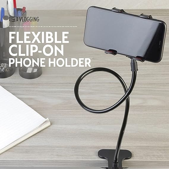 Goose Neck Flexible Phone Holder, Universal Lazy Mobile Phone Stand, Long Arm Cell Phone Holder, Car Mobile Clip Holder Stand, Multifunction Universal Long Arm Bracket, Portable Foldable Metal Lazy Stand Clamp Goose Neck Flexible Phone Holder, Universal Lazy Mobile Phone Stand, Long Arm Cell Phone Holder, Car Mobile Clip Holder Stand, Multifunction Universal Long Arm Bracket, Portable Foldable Metal Lazy Stand Clamp